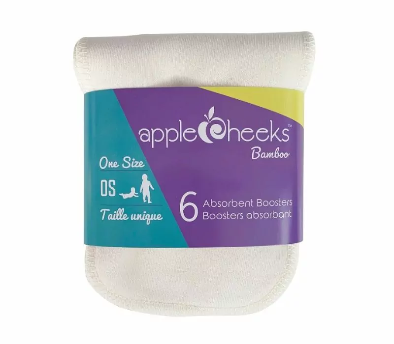 Lot de 6 boosters Applecheeks en Bambou et Coton Bio