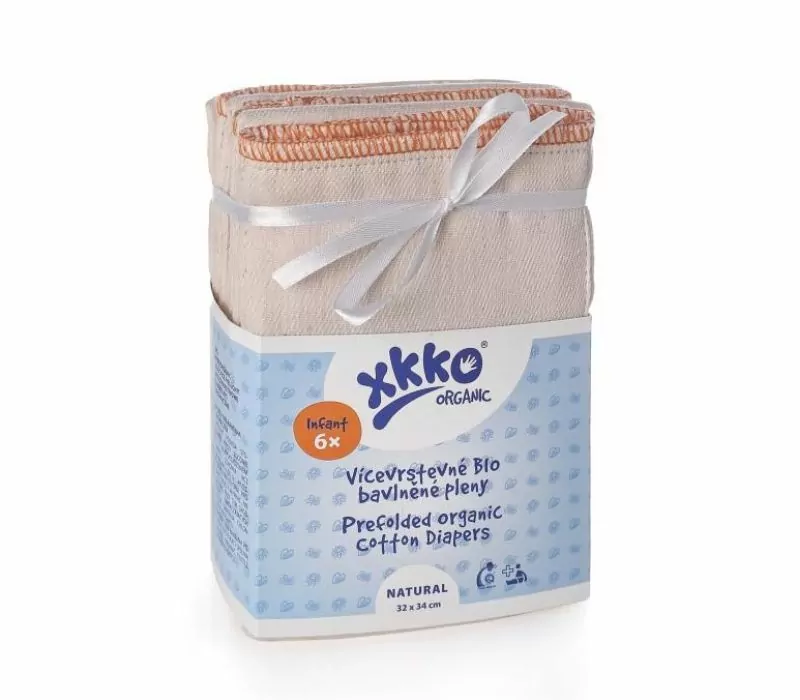 Lot de 6 inserts prépliés XKKO Coton Bio